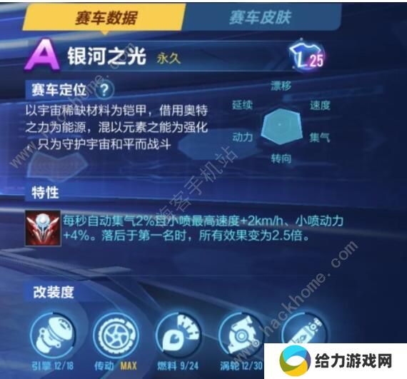 qq飞车手游银河之光怎么改装 银河之光分支改装攻略图片2